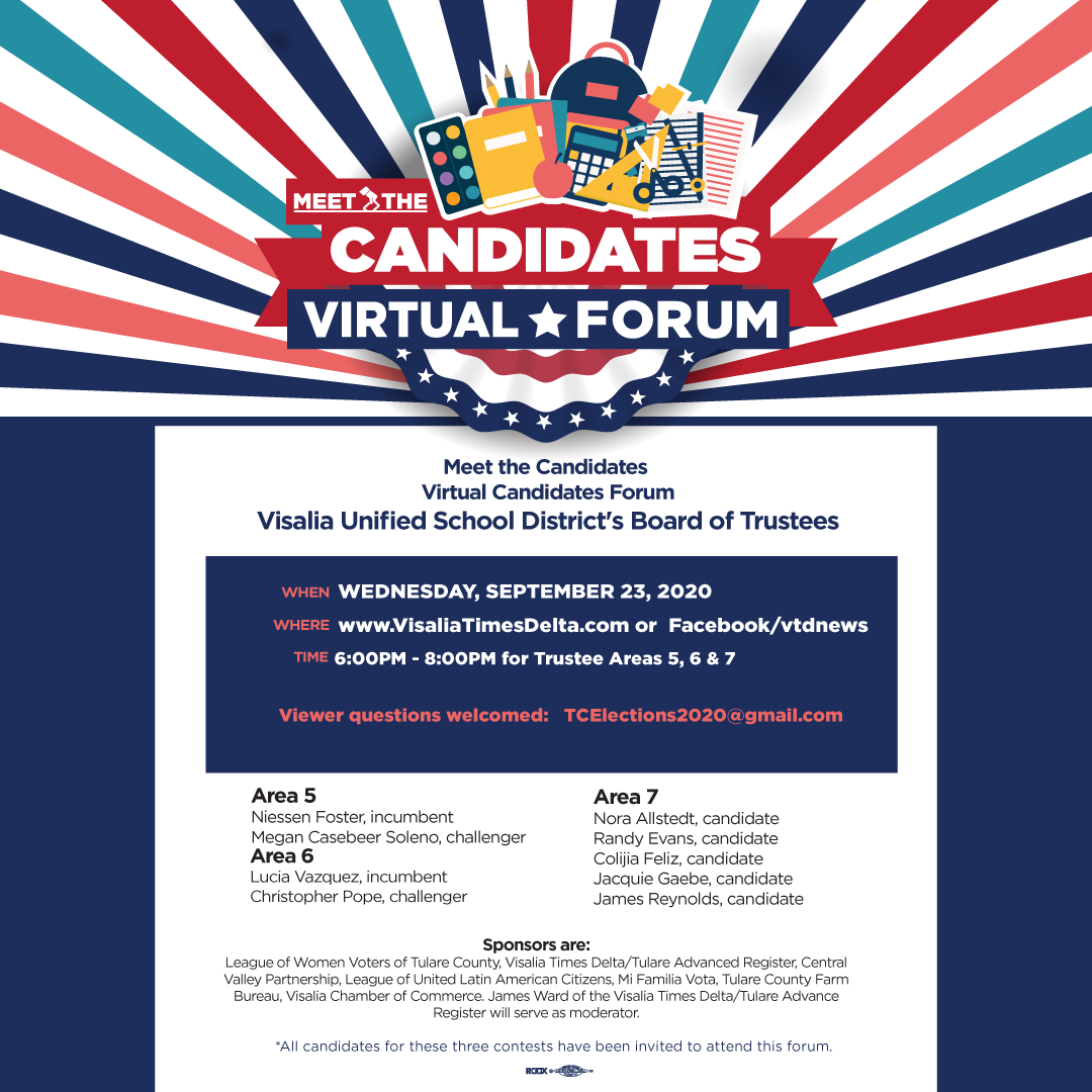 VUSD Board of Trustee Candidate Forum