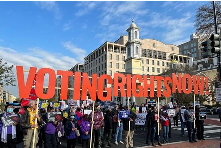 Voting Rights Now demonstration
