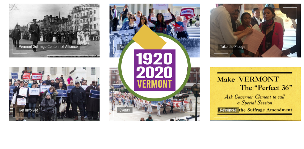 Images from sister site: 1920 suffragists parade, modern women voting and demonstrating