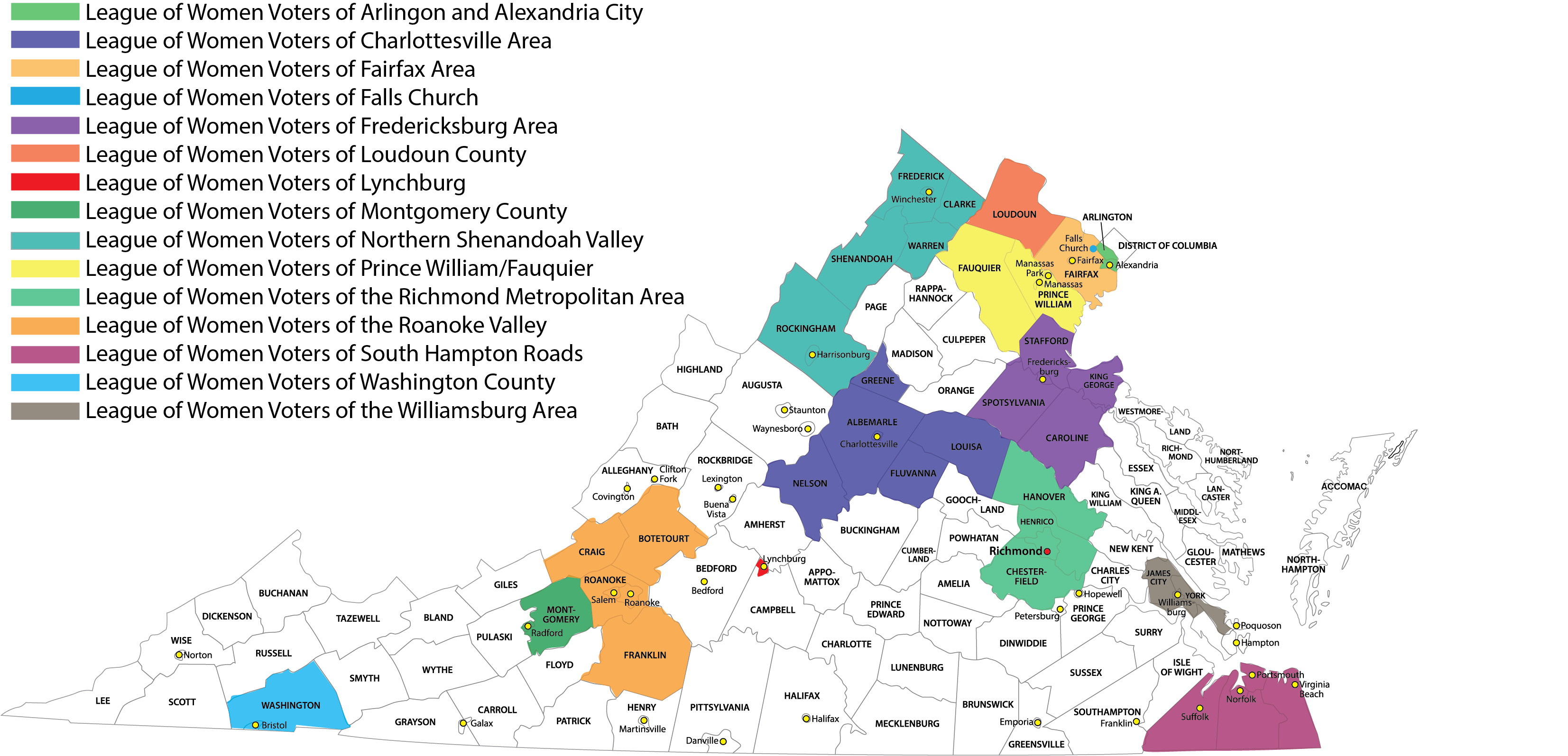 Map - Local Leagues