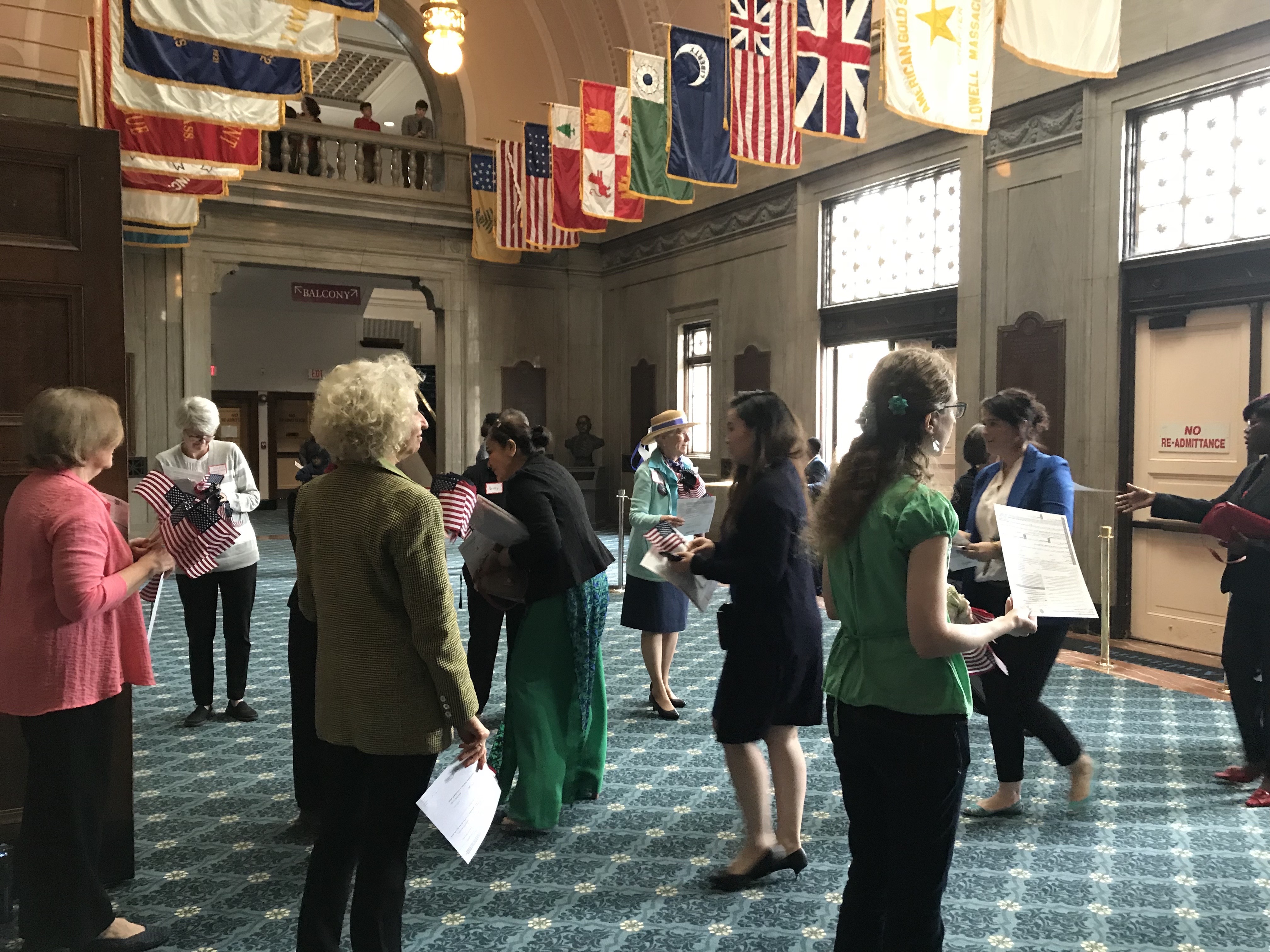 LWVW at Naturalization Ceremony in Lowell, MA