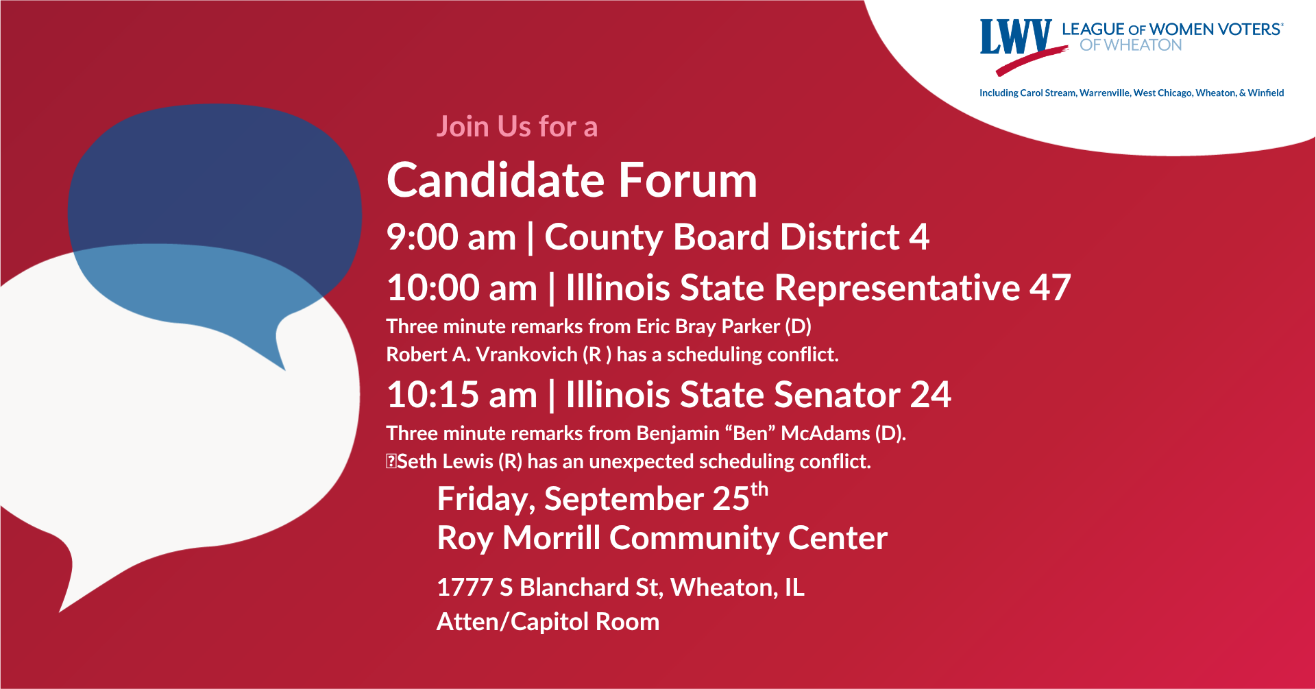 Revised Candidate Forum