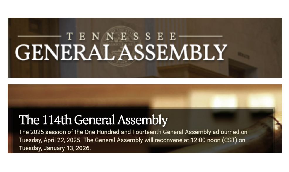 Information about the upcoming Opening Session of the TN Legislature