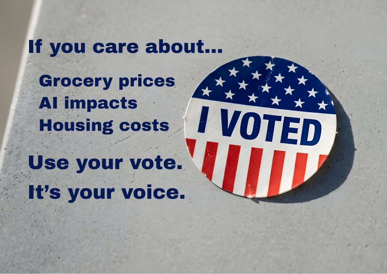 Post card encourage people to vote 