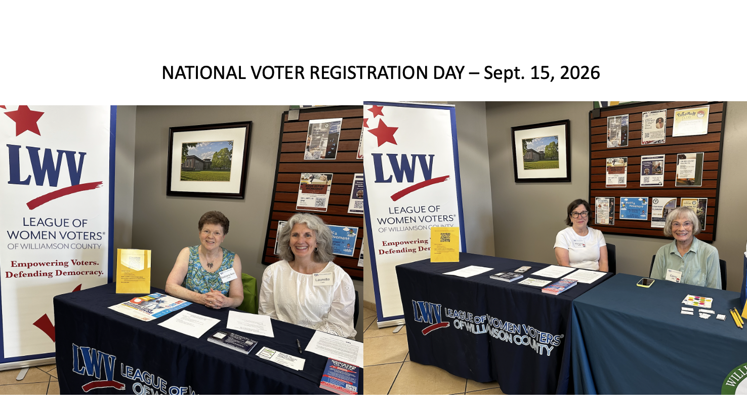  National Voter Registration Day tables