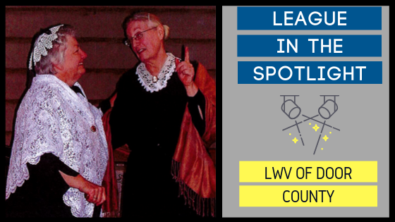 Graphic showing a photo of local league members with "League in the Spotlight" on the right.