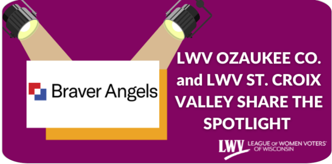 LWV Ozuakee and LWV St. Croix Valley Share the Spotlight 