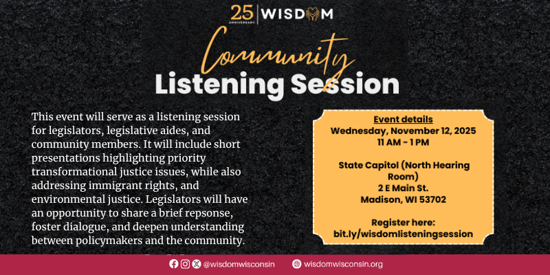 WISDOM community listening session