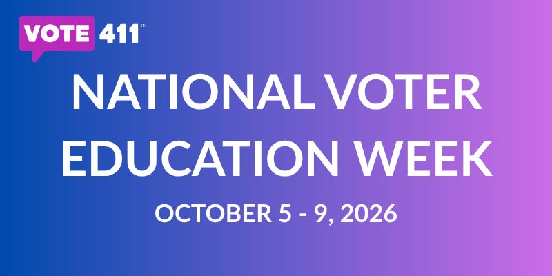 National Voter Education Week