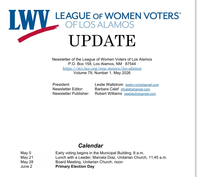 LWV LA May 2026 Update Image