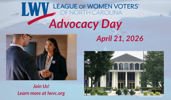 LWVNC Advocacy Day - April 21, 2026