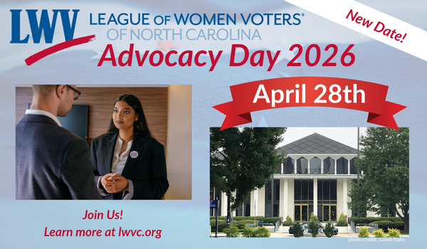 LWVNC Advocacy Day - April 28, 2026