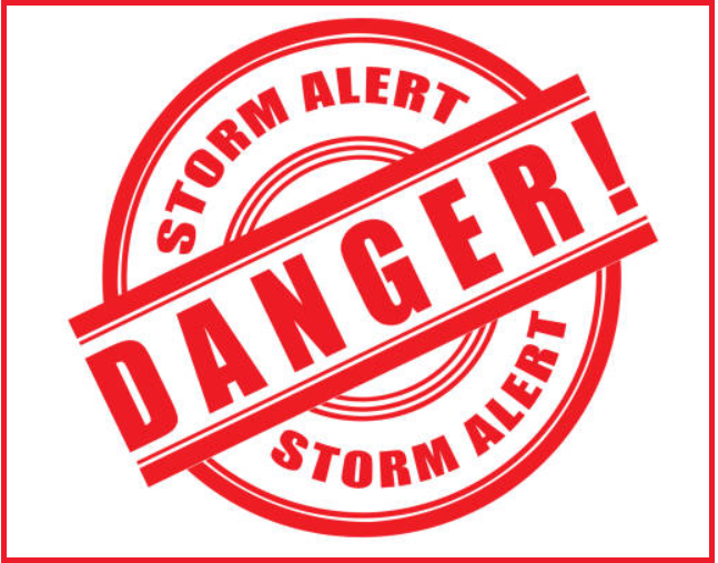 Storm alert symbol Storm alert symbol
