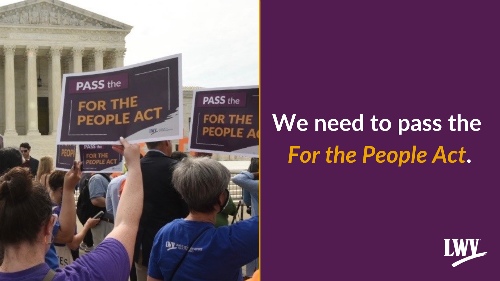 We need to pass the For the People Act
