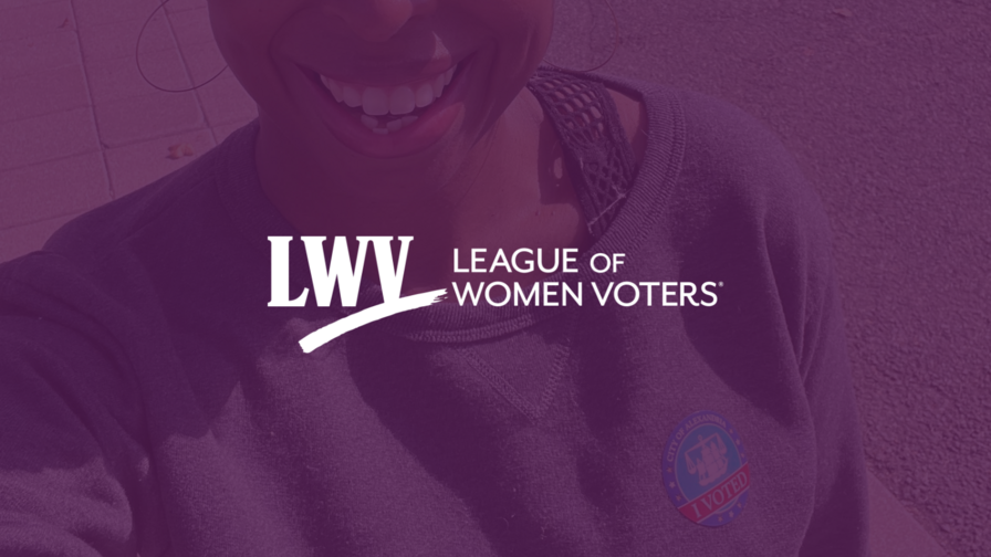 generic purple background figure, LWV icon