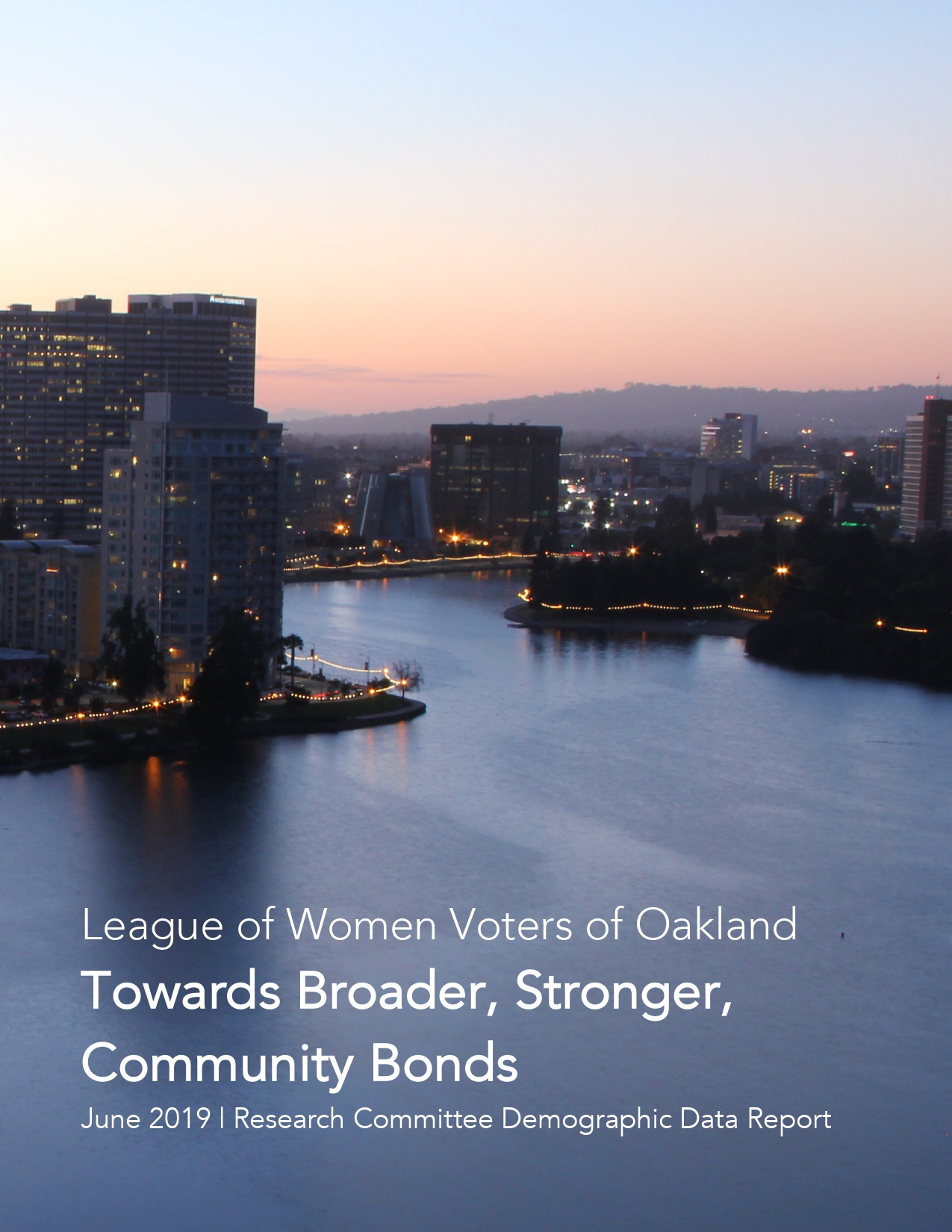 Scenic cover for demographic report
