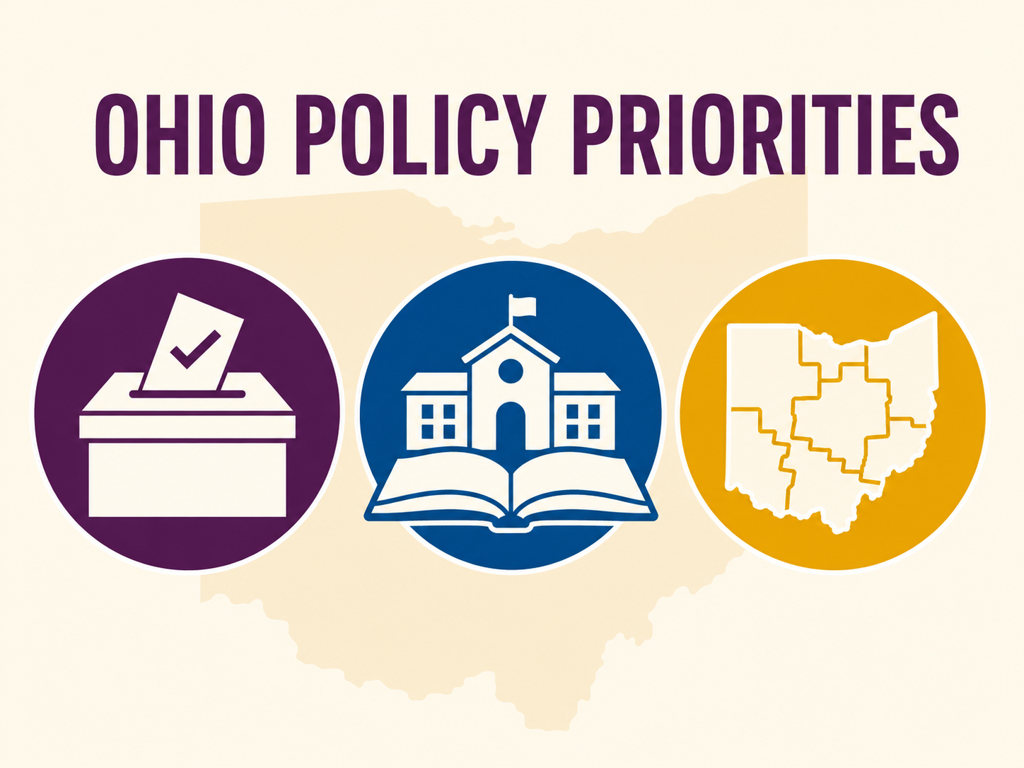 Ohio policy priorities: voting, public education and fair redistricting