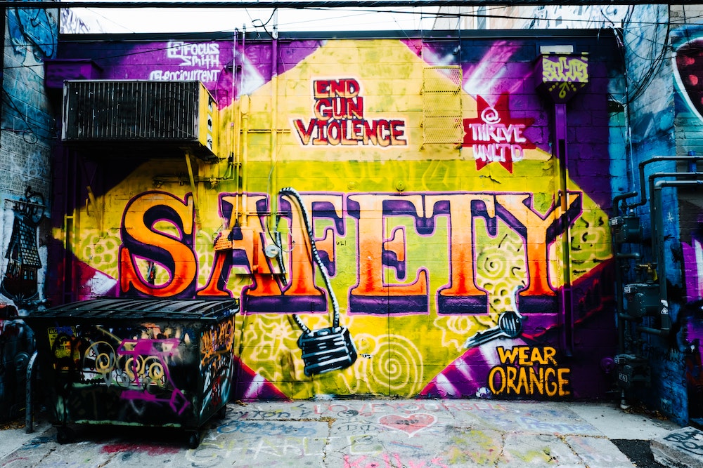 Gun Safety Graffito