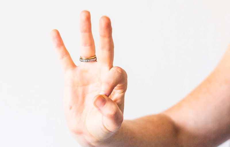 Photo by Sincerely Media on Unsplash Hand with three fingers raised