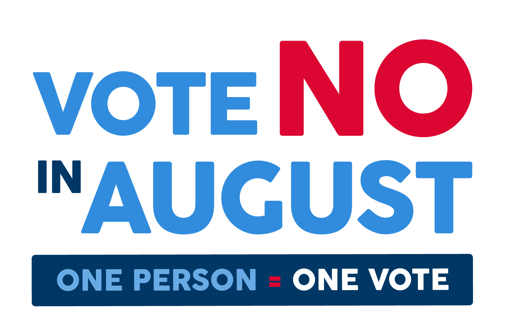 Logo for Vote NO on August 8