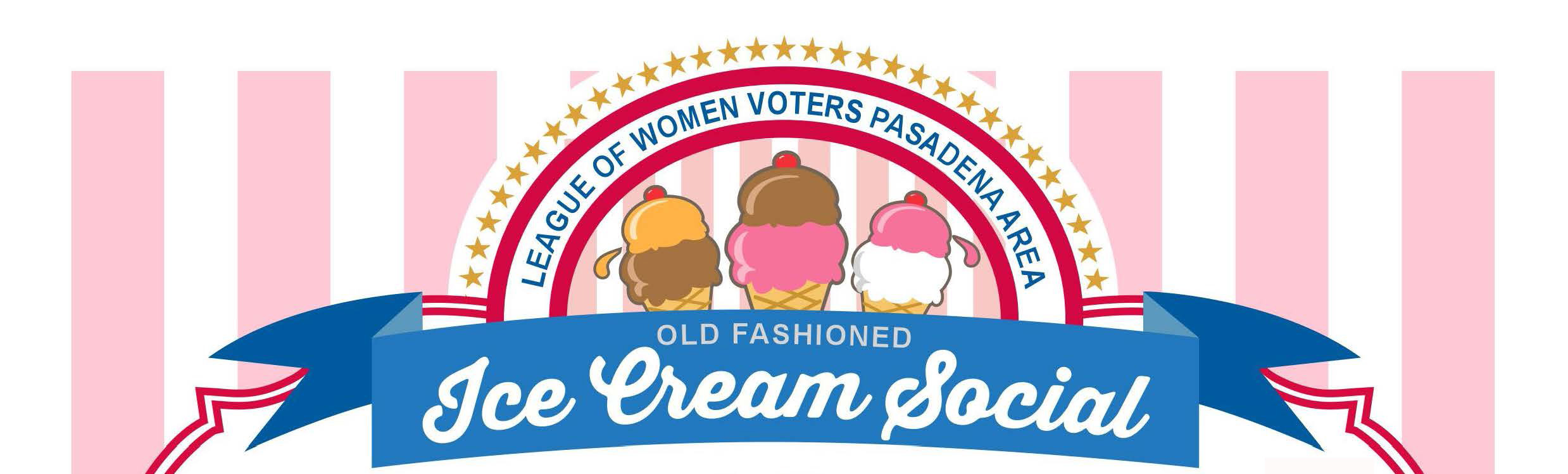 LWV Pasadena Area - Ice Cream Social LWV Pasadena Area - Ice Cream Social Logo