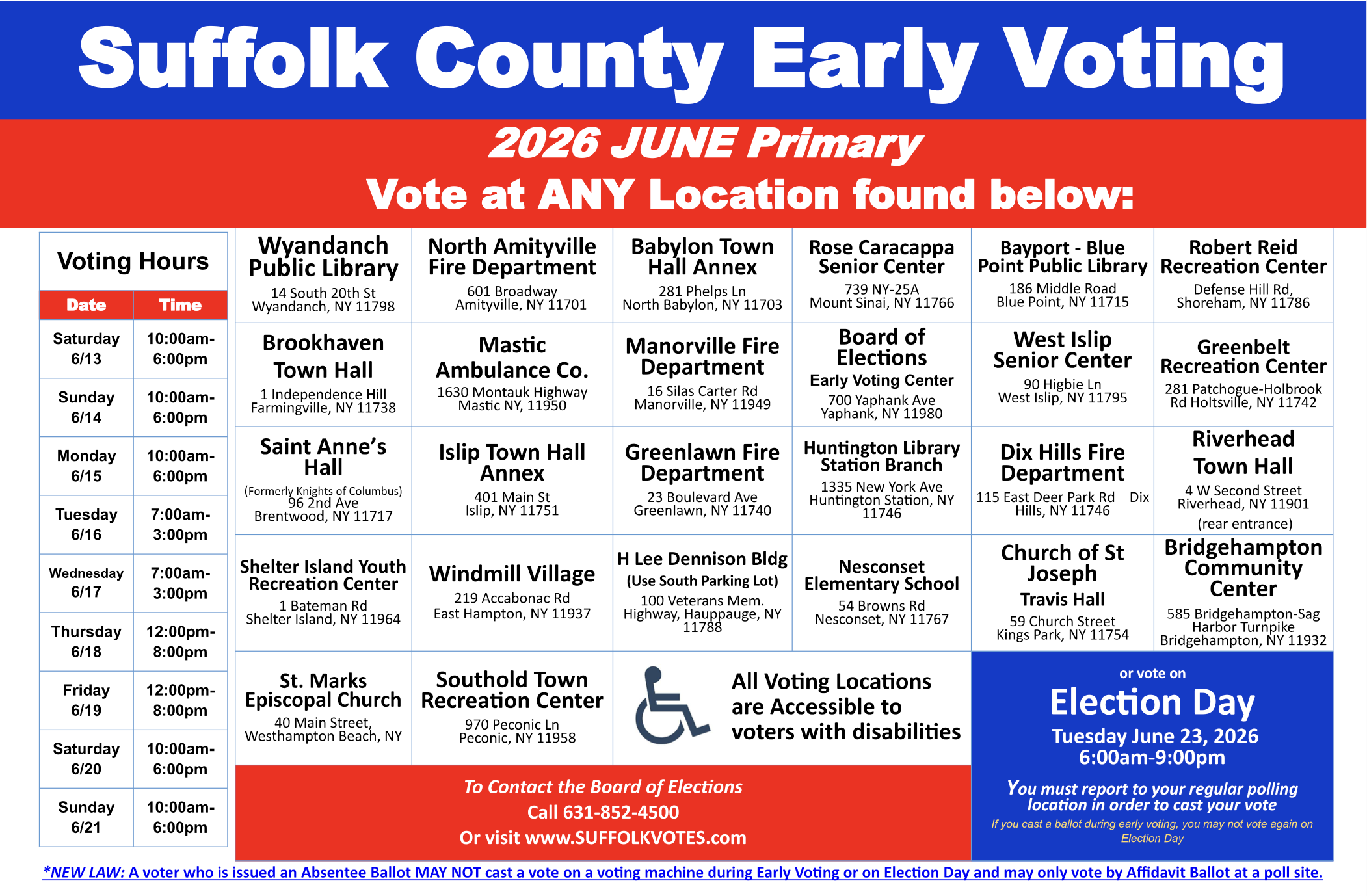Suffolk Country Early Voting