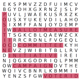 word search answer key