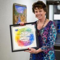 Lori Anderson with Award
