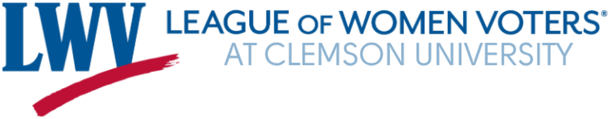 The League of Women Voters at Clemson University logo