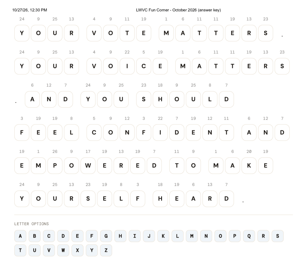 cryptogram puzzle answer key