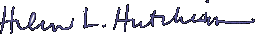 Helen Hutchison full signature