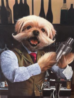 Bartending Dog