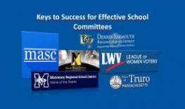Thumbnail view for School Committee forum showing logos of several Cape Cod School Districts