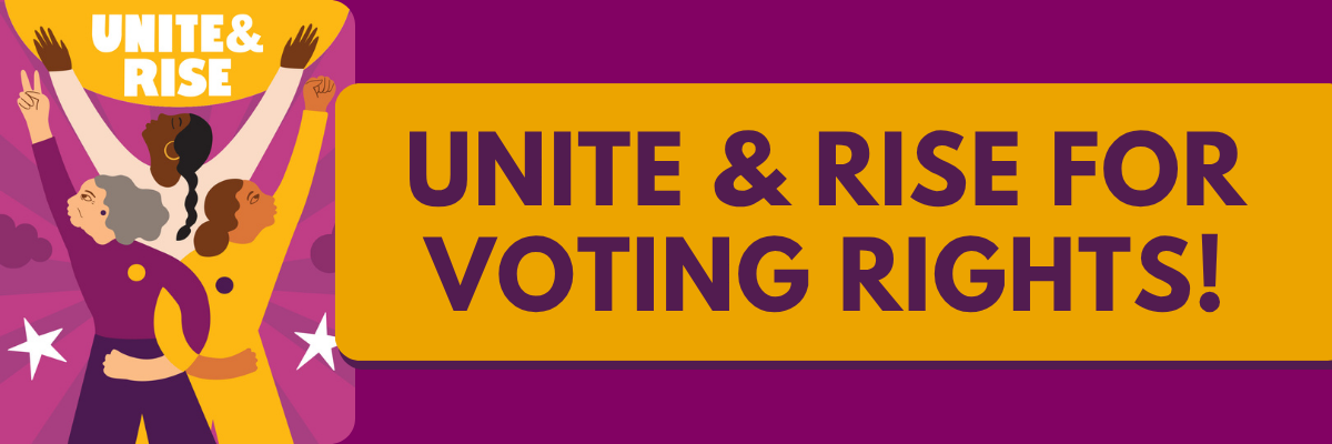 A graphic for the Unite and Rise event