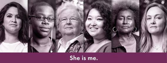 LWV She Is Me Campaign 2019 picture of diverse women