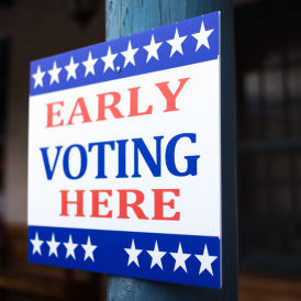 Early Voting Here Sign