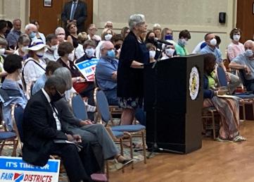 Karen Leith testifying for Fair Districting