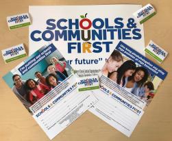 Schools &amp;amp; Communities First outreach materials