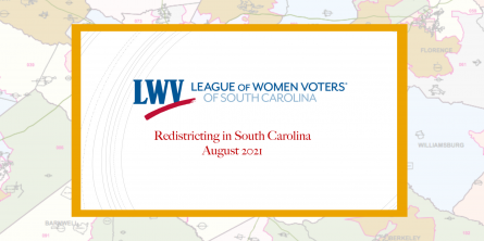 Redistricting in South Carolina August 2021 presentation 