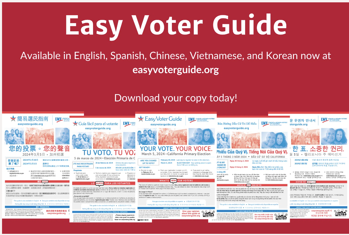 California Easy Voter Guide