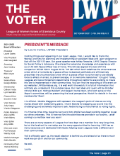 Cover page of October VOTER