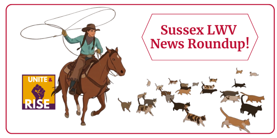 Sussex LWV News Roundup Sussex LWV News Roundup - cowgirl herding cats