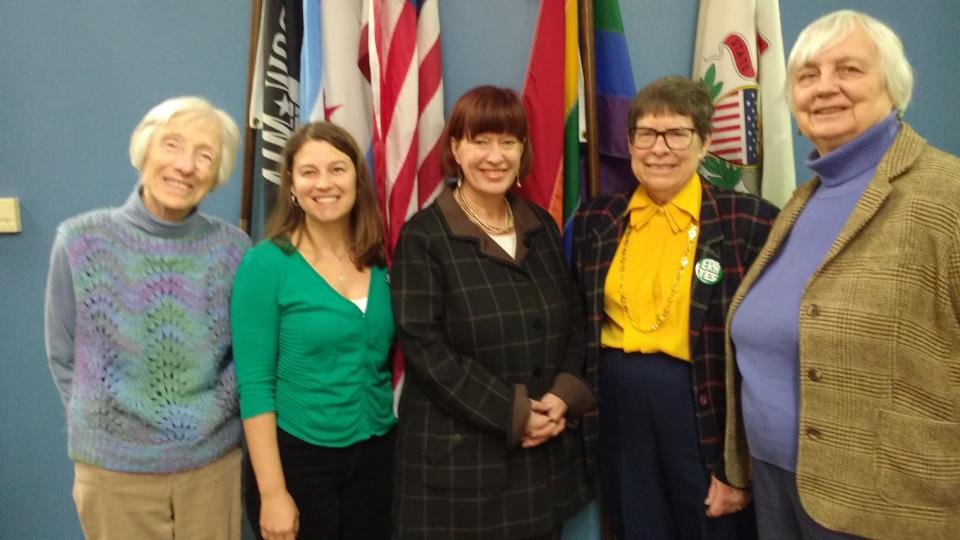 League members visit Rep. Heather Steans