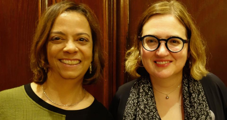 Claire Hartfield and Annie Logue