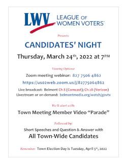 2022 Candidates' Night flyer
