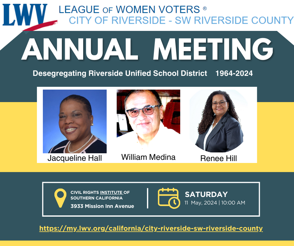LWV Riverside 2024 Annual Meeting