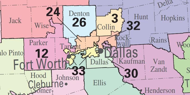 North Texas Congressional Districts 2018