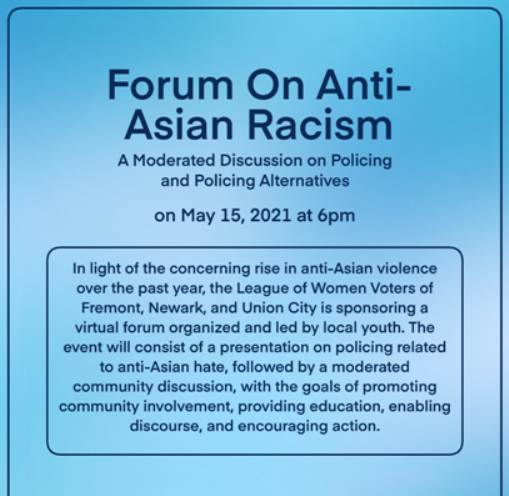 Forum on Anti-Asian Racism