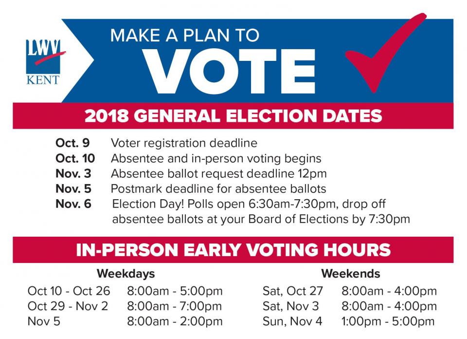 Vote Calendar 2018 Vote Calendar 2018