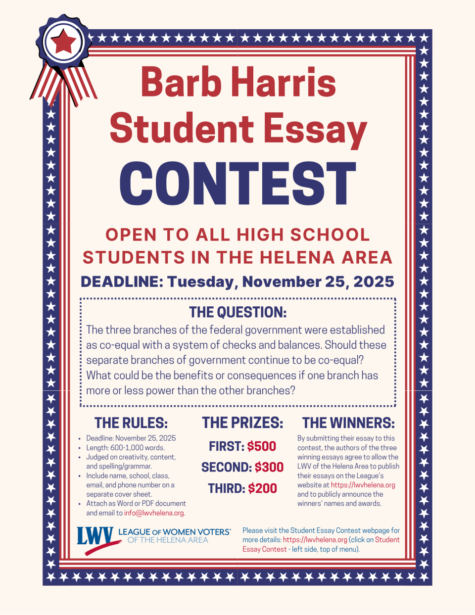 Student Essay Contest 2025